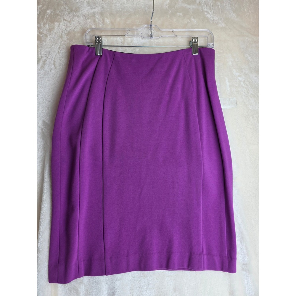 Ann Taylor‎ Purple Knee Length pencil Skirt Women's Size 6